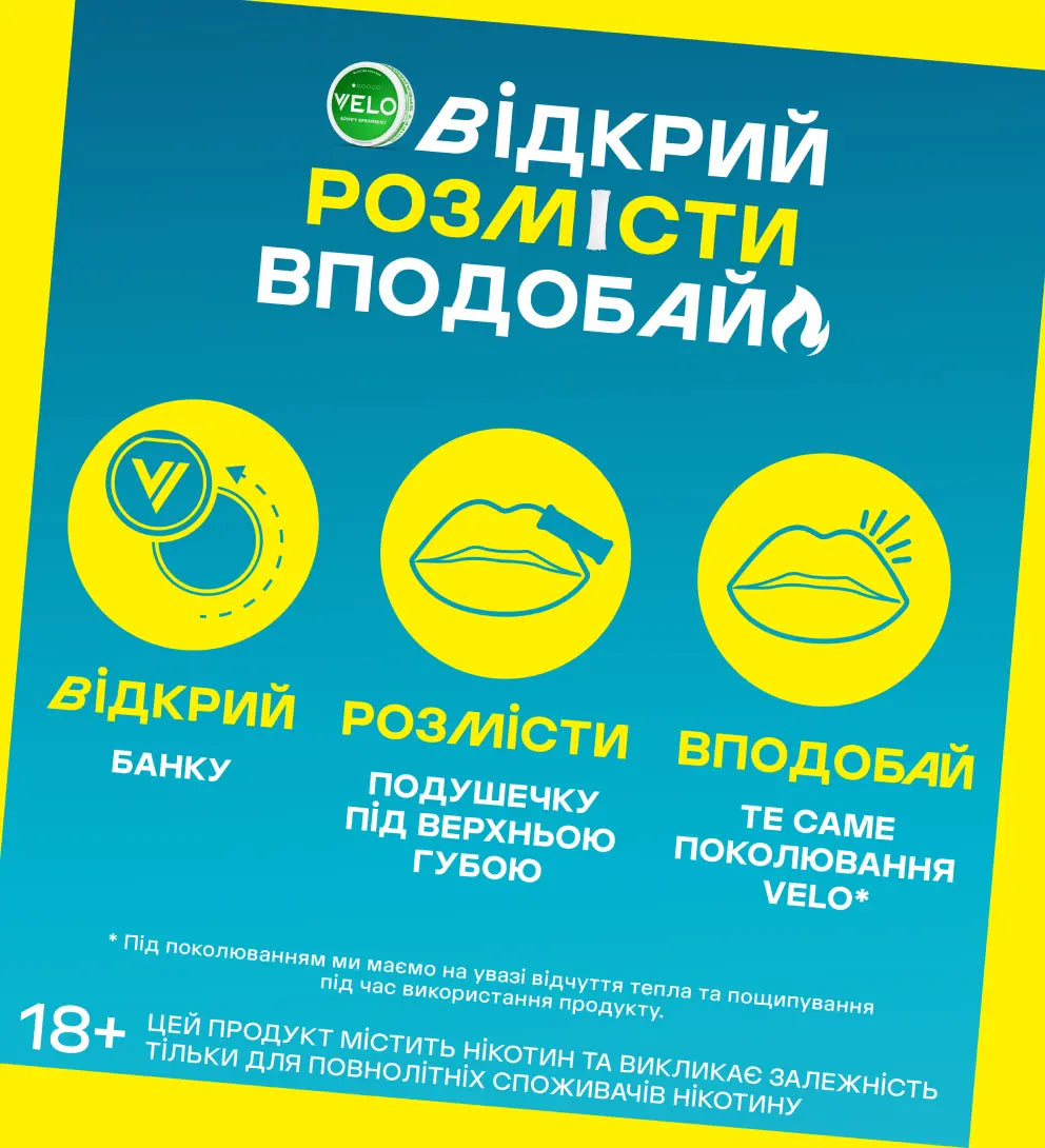 Нікотинові паучі VELO Spiffy Spearmint 17 mg 5