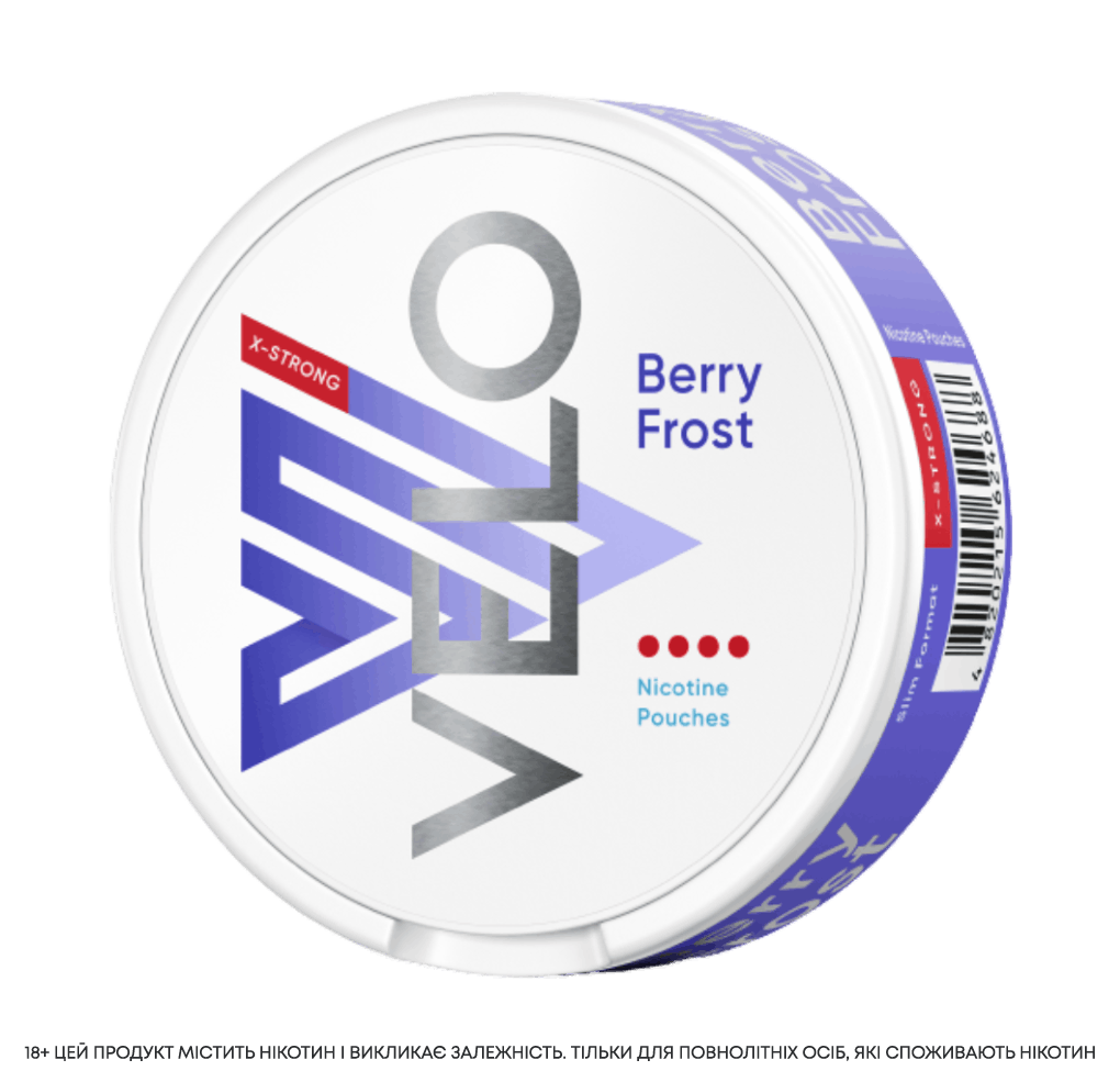 Нікотинові паучі VELO BERRY FROST X-STRONG