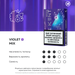 Блок стіків Kent Sticks Violet Mix