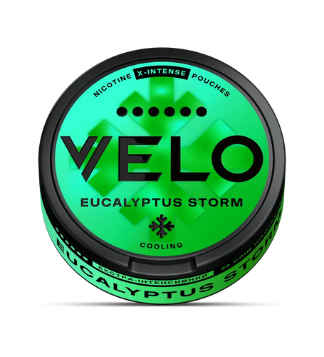 Подушечки VELO Eucalyptus Storm 17 mg • Купить паучі в Києві та