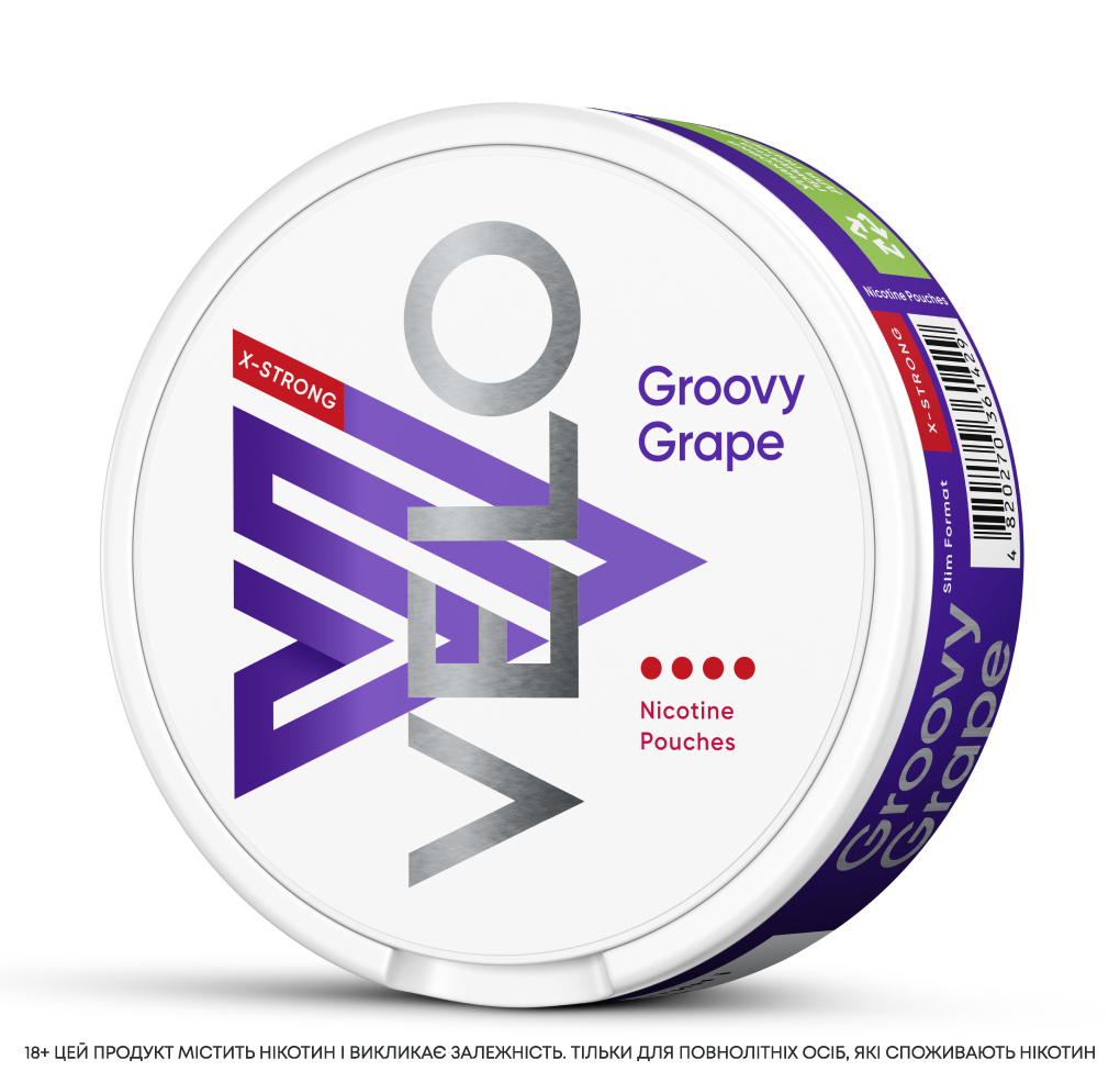 Нікотинові паучі VELO GROOVY GRAPE Х-STRONG