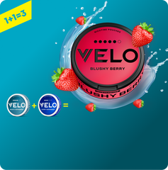 Нікотинові паучі VELO Blushy Berry 14 mg в подарунок