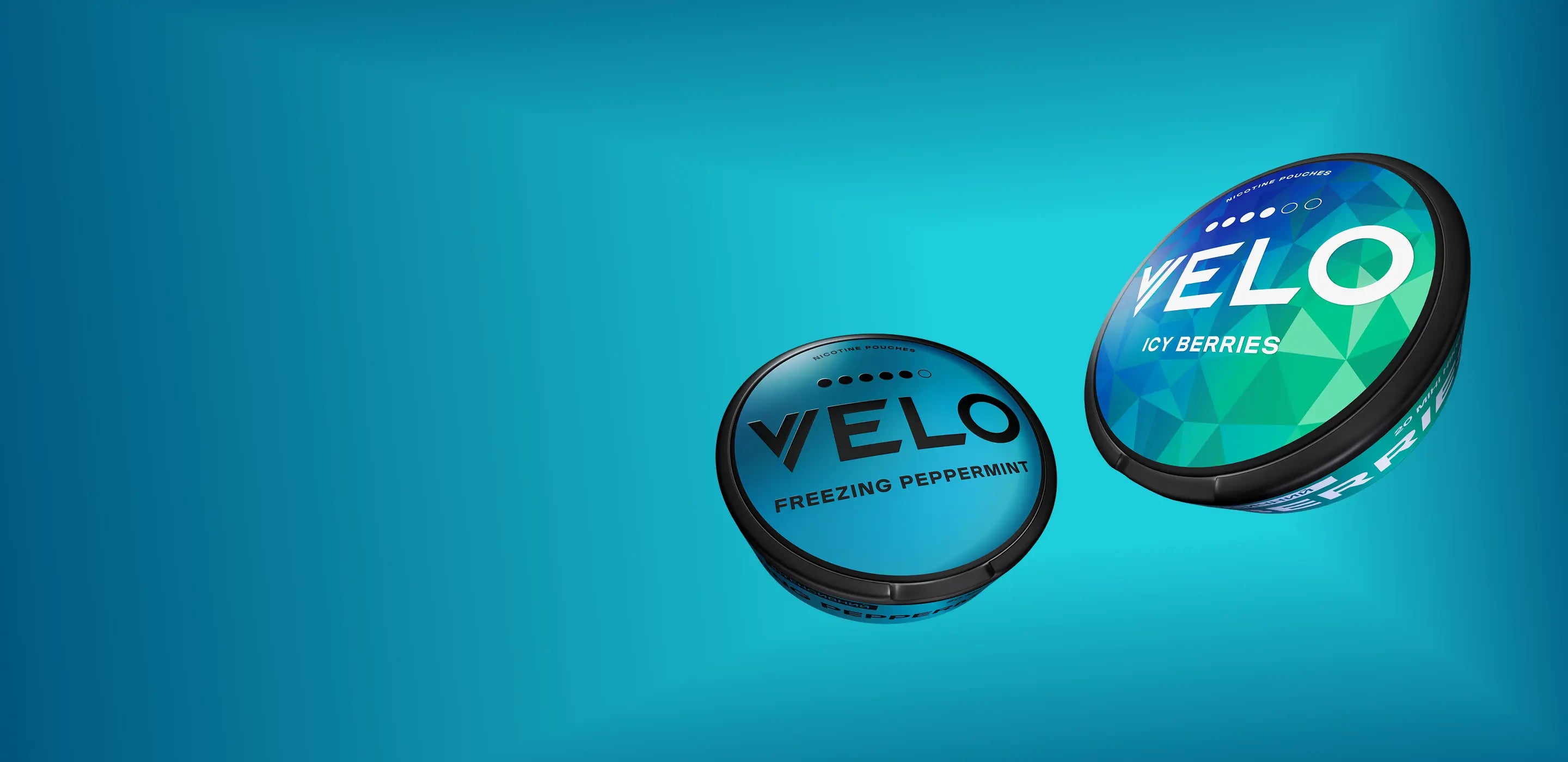 VELO Freezing Peppermint та VELO Icy Berries у форматі Міні Максі