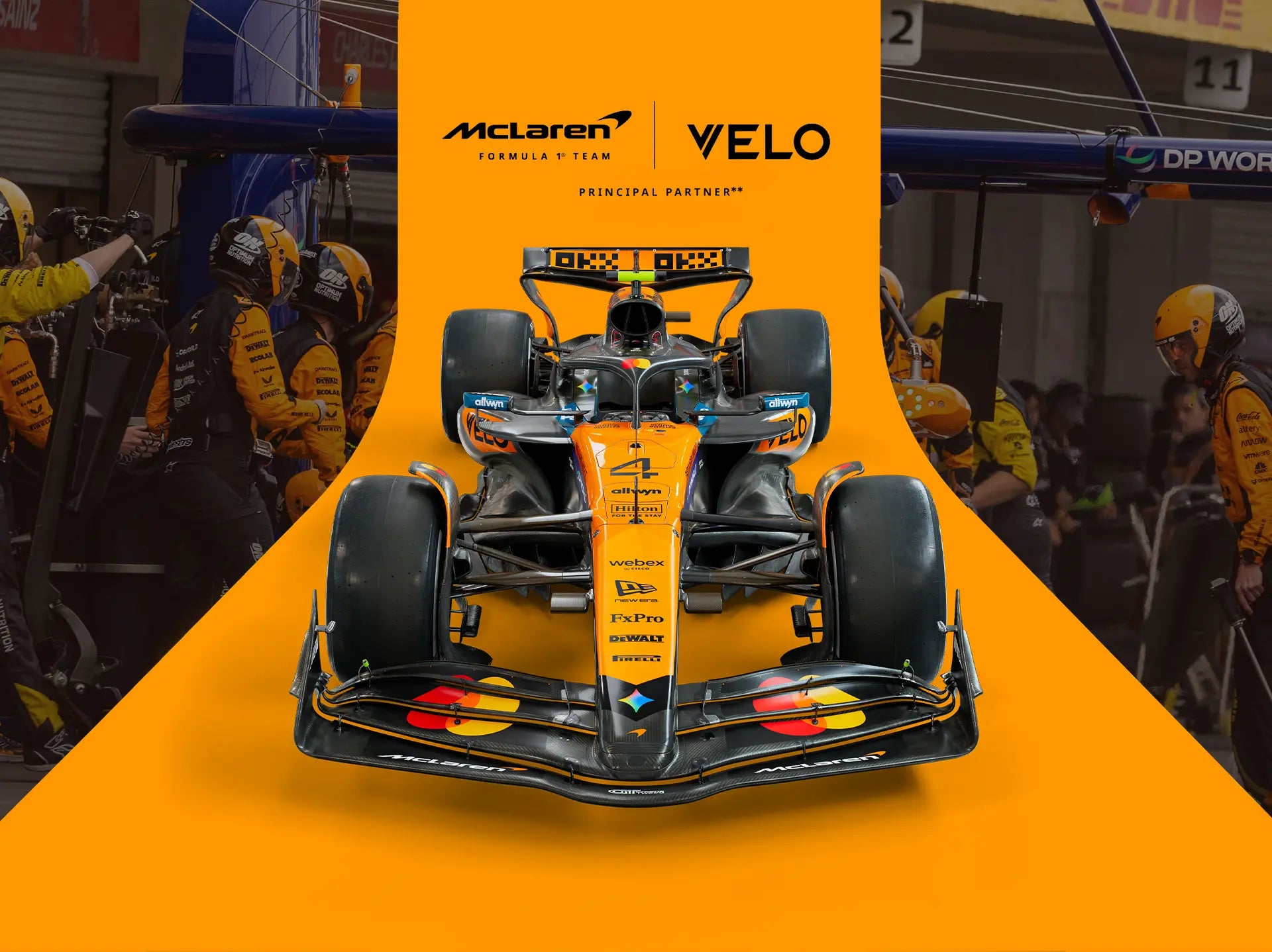 velo mclaren formula 1 team, car